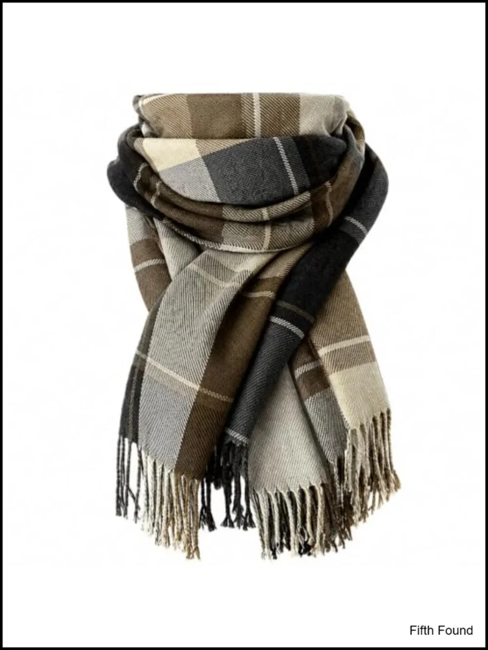 Soft Warm Scottish Tartan Plaid Winter Scarf with Fringes Shawl Wrap